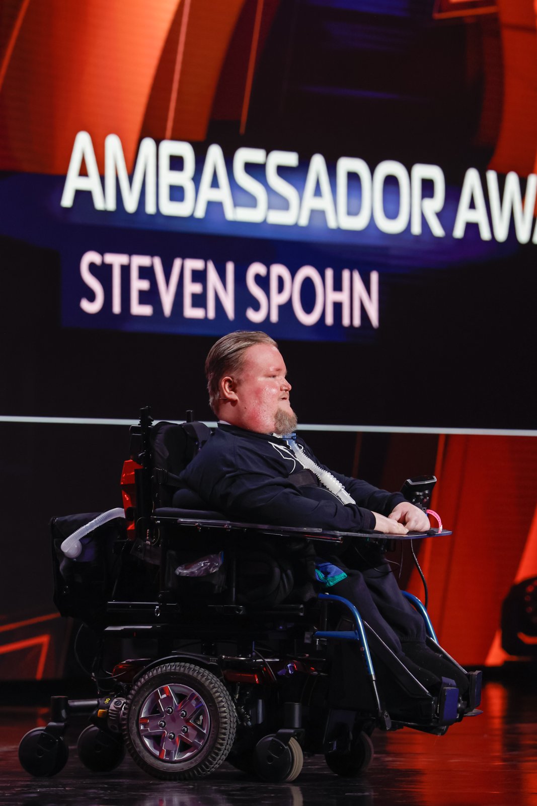 Steve speaking during his 2022 GDC Ambassador Award acceptance.